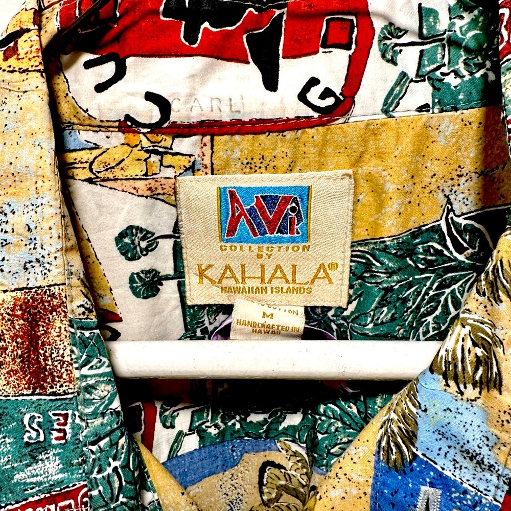 ALOHA Hawaiian Shirt Short Sleeve  Medium